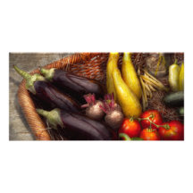 Food - Vegetables - From mother's garden Customized Photo Card