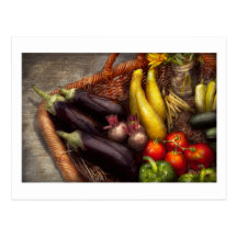 Food - Vegetables - From mother's garden Postcard