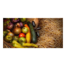 Food - Vegetables - Very early harvest Custom Photo Card