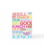 Food Words, note card
