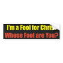 fool bumper sticker