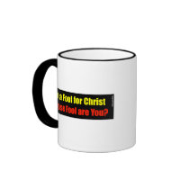 Fool for Christ Christian design Coffee Mug