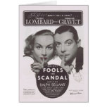 Fools For Scandal 1938 Movie Ad Greeting Card