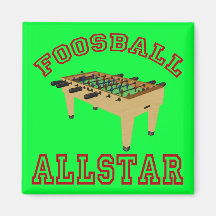 Foosball Allstar Fridge Magnets