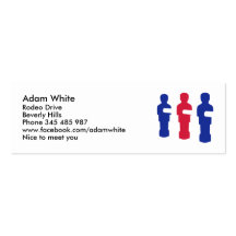 Foosball Business Card Template