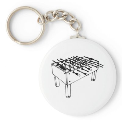 Foosball - Table soccer Keychains by Thinkdifferent