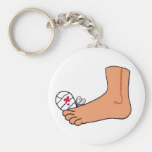 Foot-2 Broken Toe Key Chains