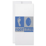 foot ball icon rack card template