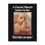 Foot in Mouth - Funny sayings postcards