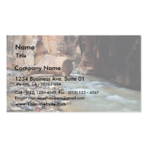 Foot Like Rock In Zion Narrows Business Card