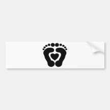 Foot Love Bumper Stickers