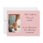 Foot Massage Gift Certificate Custom Invitation