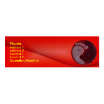 Foot Massage Profile Card Business Card