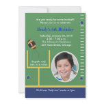 FOOTBALL All Stars Boys Sports PHOTO Birthday Personalised Announcement