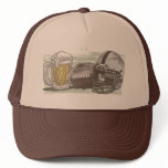 Football and Beer by Mudge Studios Trucker Hat