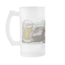 Football and Beer by Mudge Studios Mug