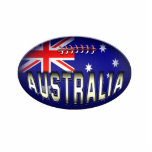 Football Australian Flag Ornament photo sculptures