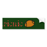 Football bear Bumper Sticker