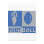 football bizarre icon post card