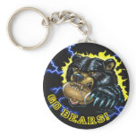 Football Black Bear keychain