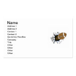 Football Burst T-shirts and Gifts Business Card Template