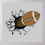 Football Burst T-shirts and Gifts posters