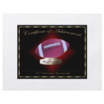 Football Certificate of Achievement Personalized Flyer