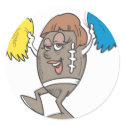 football cheerleader stickers
