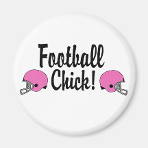 Football Chick! Fridge Magnets