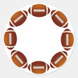 FOOTBALL CIRCLE DESIGN STICKER