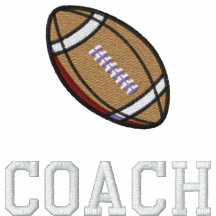 Football Coach Embroidered Shirt