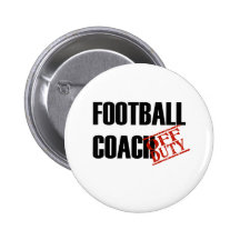 FOOTBALL COACH LIGHT PINBACK BUTTON