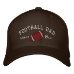 Football dad - Add your own year! embroidered hats