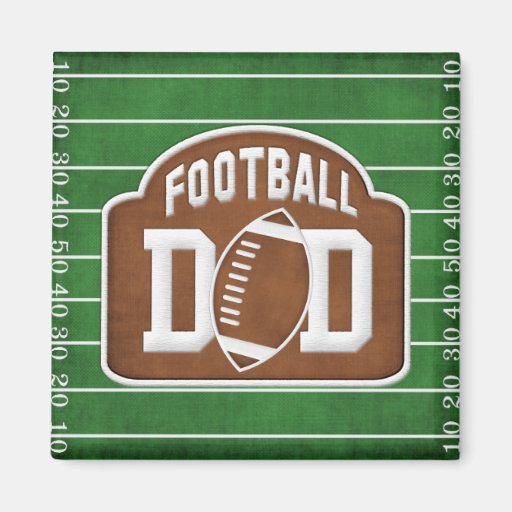 Football Dad Fridge Magnet