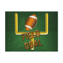 Football Field Goal Post Card