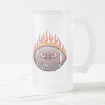 Football - Flames Coffee Mug