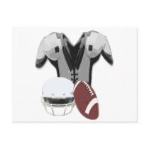football gear post card