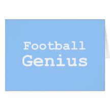 Football Genius Gifts Card