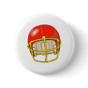Football helmet logos buttons