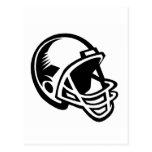 Football helmet logos post cards