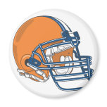 Football helmets refrigerator magnets