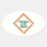 Football Is My Heart Stickers