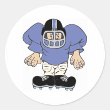 football man round stickers