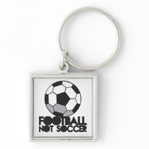 FOOTBALL not soccer! ball shirt Keychain