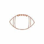 Football Outline embroidered shirts
