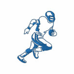 Football Player Outline embroidered shirts