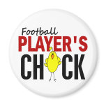 Football Player’s Chick Refrigerator Magnets