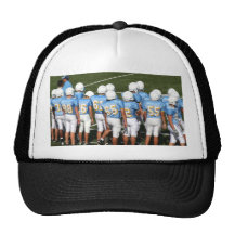 Football players cap trucker hat
