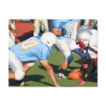 Football players postcard