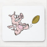 football playing pig mousepads
